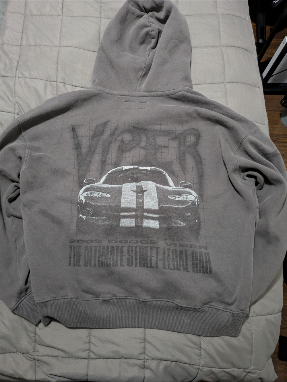 Hooded Hollister Zip-Up Sweater in Gray - Picture 4 of 5